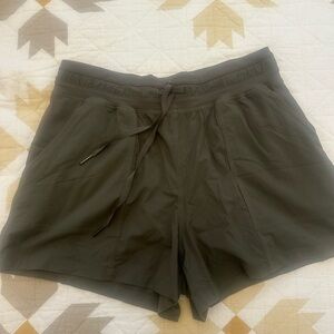Lululemon Athletic Dance Studio Olive Athletic Shorts Sz 8